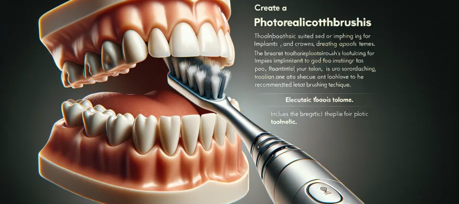 Zahnbuerste fuer Implantate und Kronen: empfohlene Putztechnik