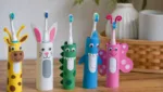 Zahnbuerste Basteln mit Kindern: Bunte Figuren und Tiere aus Buersten